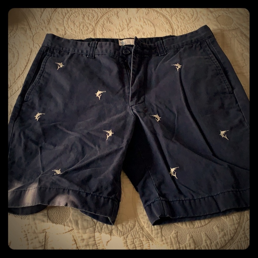 Jcrew vintage critter Marlin navy shorts
